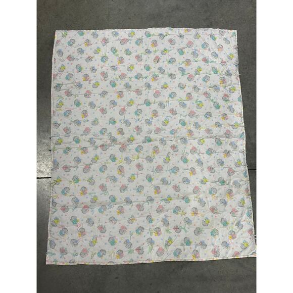 Baby Elephants, Vintage, Baby Blanket, Animals, Nursery, ~ 250604-WH M-11-12 - Picture 2 of 5